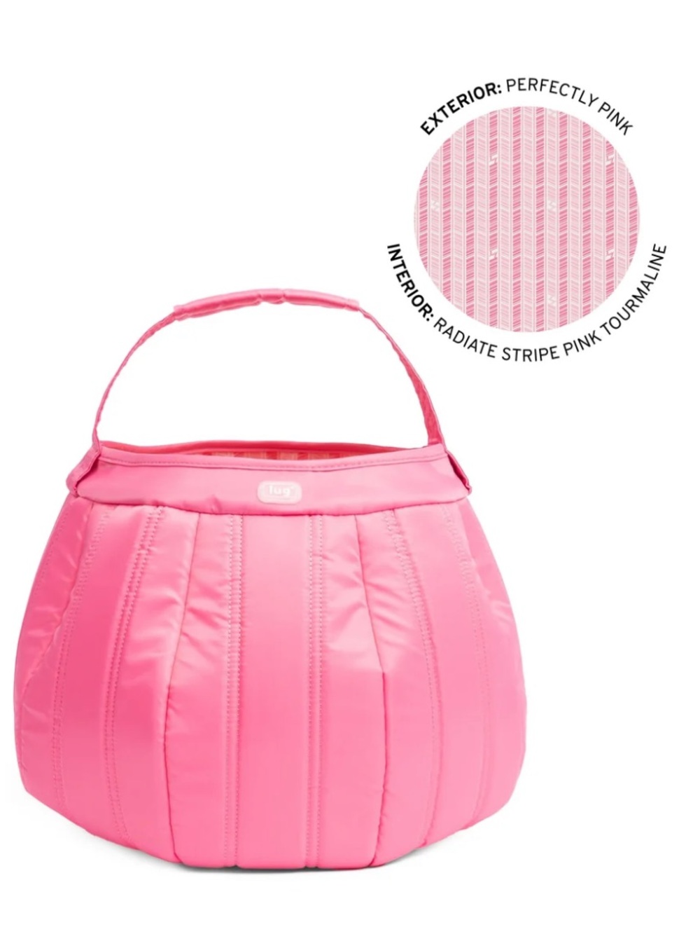 Lug Pumpkin Tote Perfectly Pink